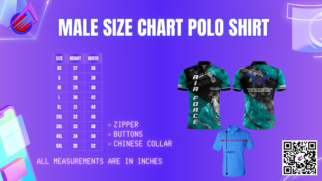 Male Size Chart